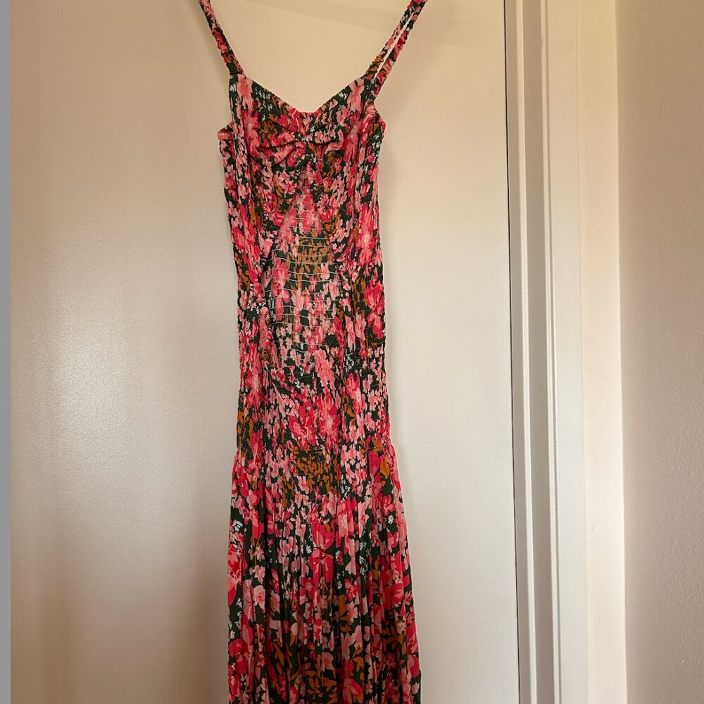 AILA BLUE MAXI DRESS WITH SIDE HIGH SLIT